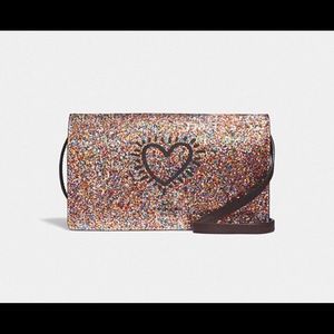 ⭐️⭐️NWT Coach x Keith Haring Foldover Crossbody ❤️